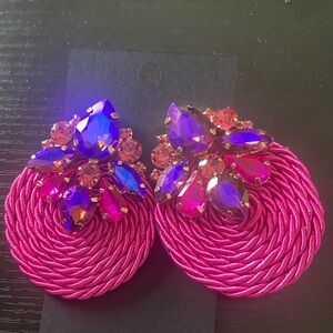 Pink and purple Earrings